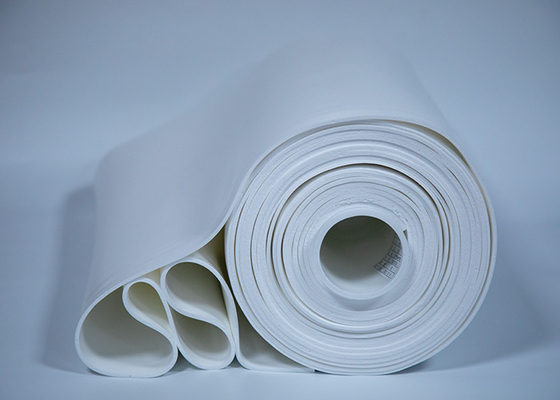 Flame Retardant White Silicone Foam Low Stress Relaxation UV Resistant