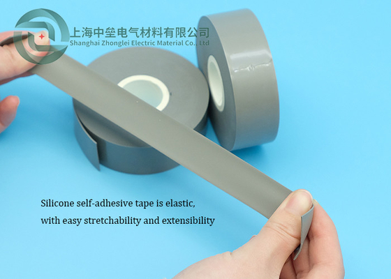 Grey Colour Damping Anti Slip Self Fusing Silicone Tape For Rackets Handle 25MM Width