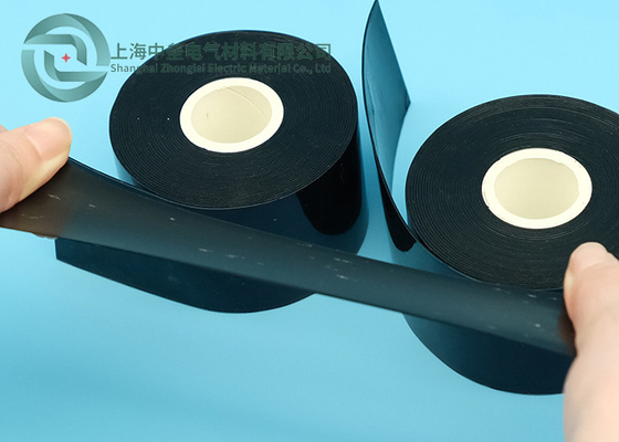 UV Resistant Self Fusing Silicone Tape 5cm Width Flame Retardant Black Silicone Tape