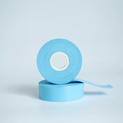 1Inch Width Blue Heat-resistant Self-stick Silicone Tape for Automotive Engine Compartment Cable Protect